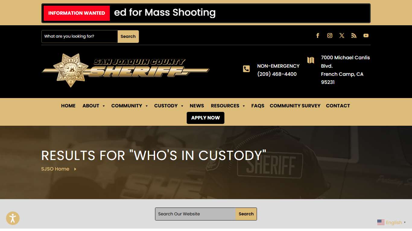 who's in custody | San Joaquin County Sheriff's Office