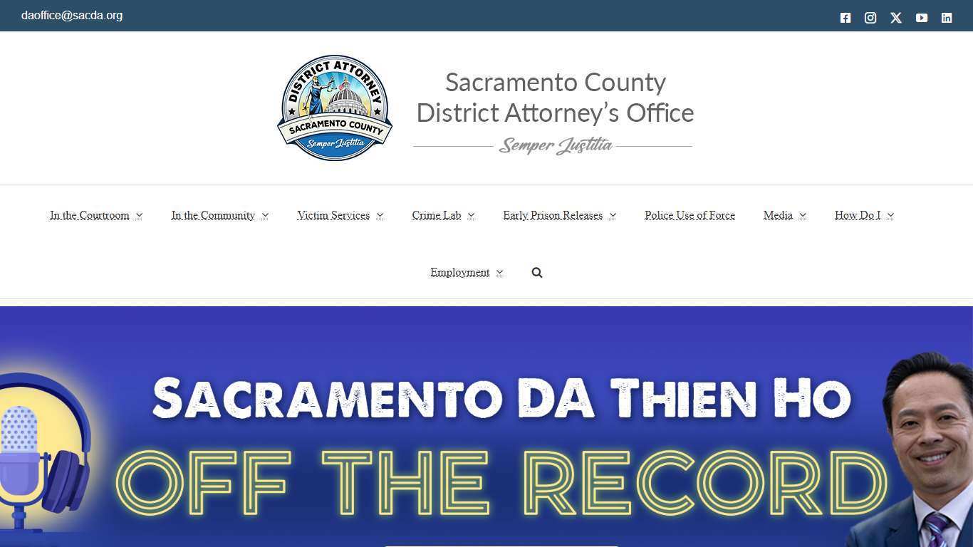 Sacramento County District Attorney's Office – Sacramento County District Attorney's Office